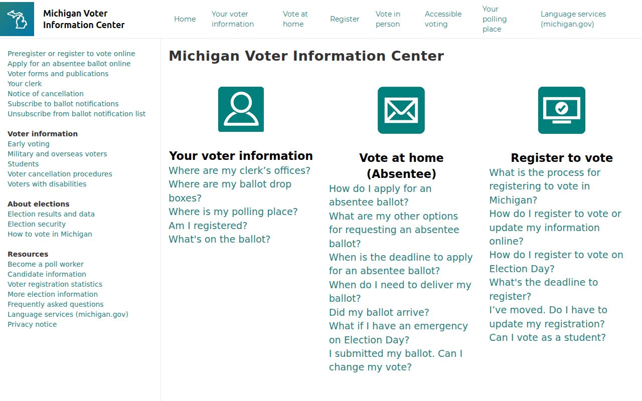 Adrian residents directory Michigan voter information center lookup
