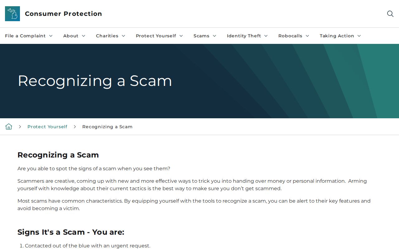 Adrian neighbors guide to Michigan records-related scam guidance