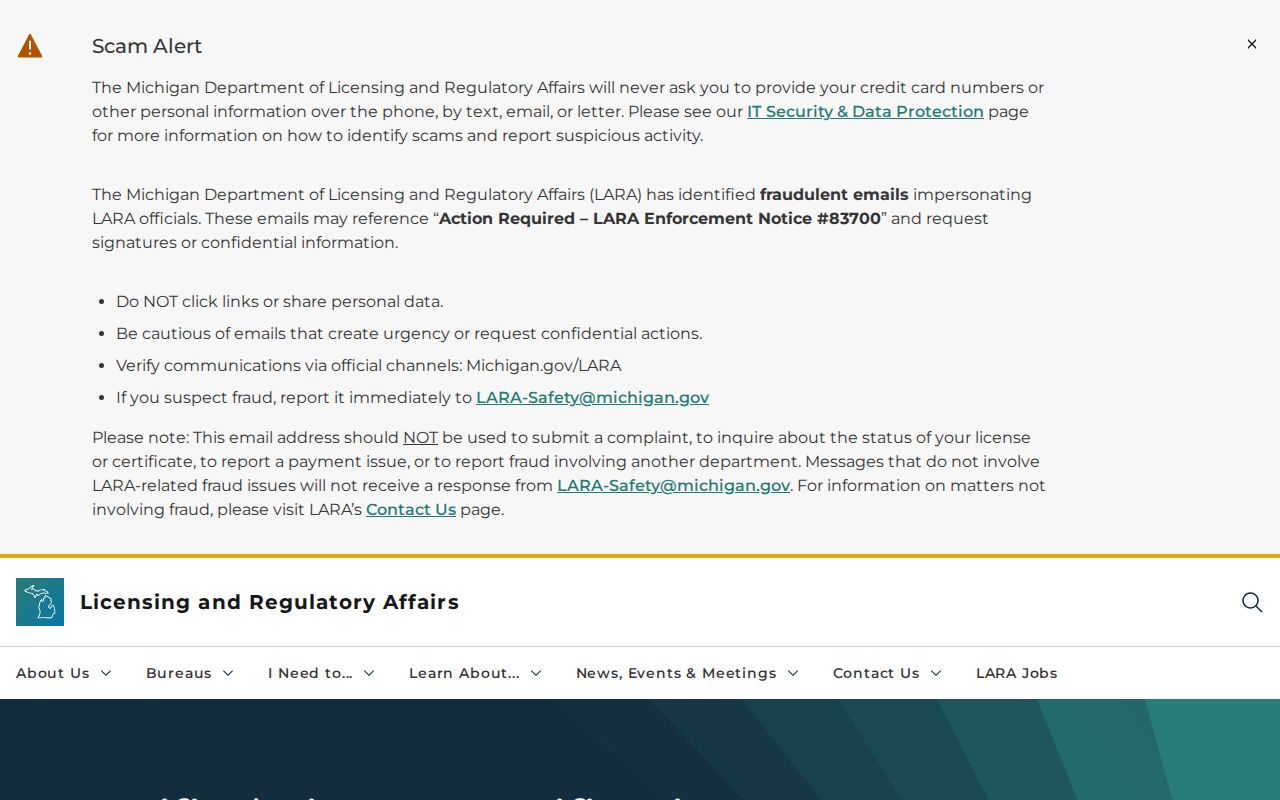 Adrian resident lookup Michigan professional license verification page